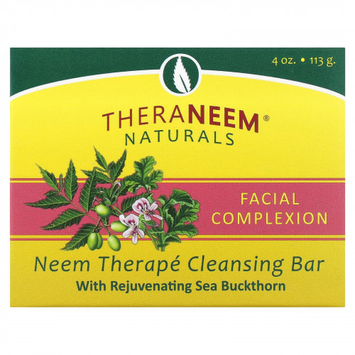 Organix South, TheraNeem Naturals, Neem Therapé, очищающее мыло, для лица, 113 г (4 унции)