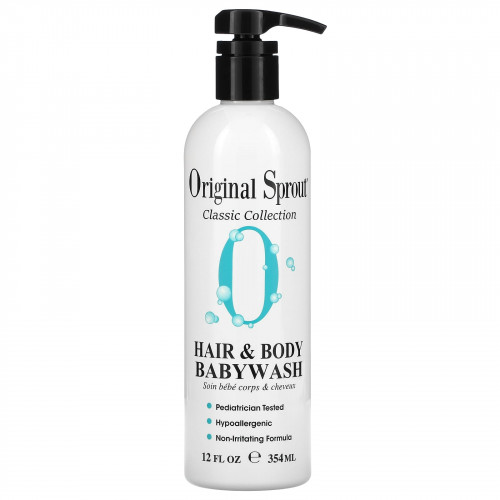 Original Sprout Inc, Детское средство для мытья волос и всего тела, для младенцев и старше, 12 жидких унций (354 мл)