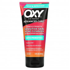 Oxy Skin Care, Очищающее средство от акне для чувствительной кожи с пребиотиками, без отдушек, 148 мл (5 жидк. Унций)