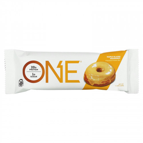 One Brands, ONE Bar, вкус пончика в кленовой глазури, 12 батончиков по 60 г (2,12 унции) каждый
