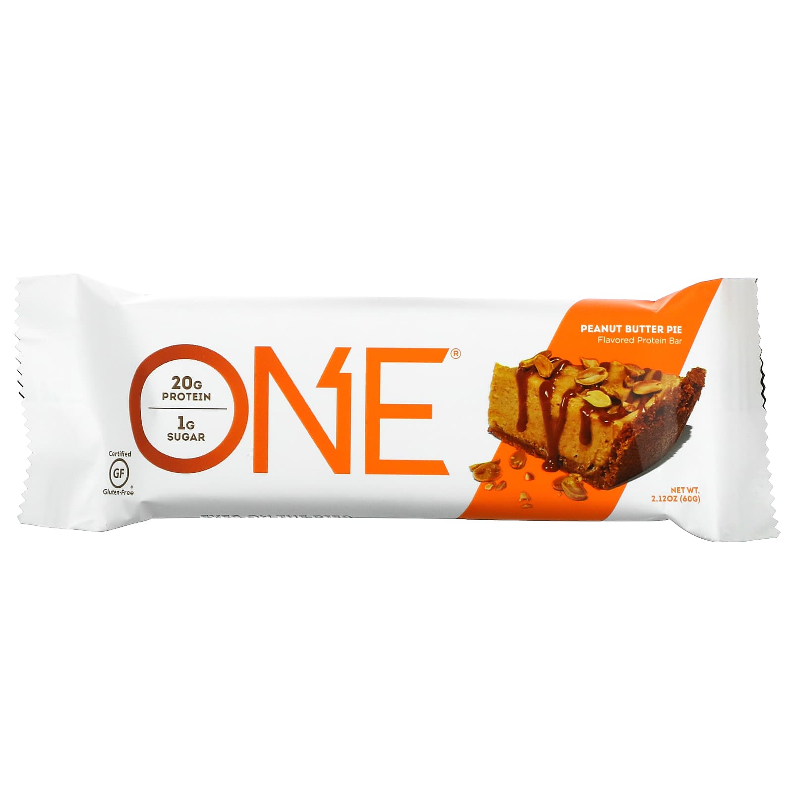 One Brands, ONE Bar, батончики со вкусом пирога с арахисовой пастой, 12 батончиков, 60 г (2,12 унции) каждый