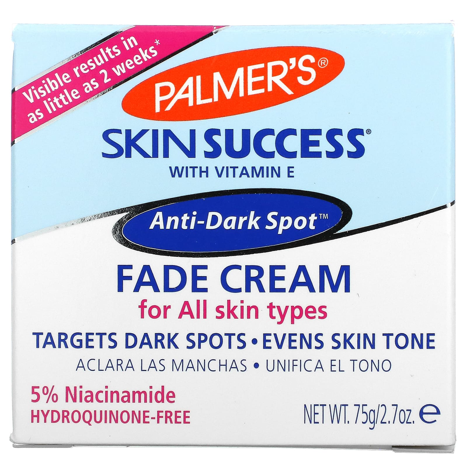 Palmers, Skin Success With Vitamin E, Крем для лица против темных пятен, 2,7 унции (75 г)