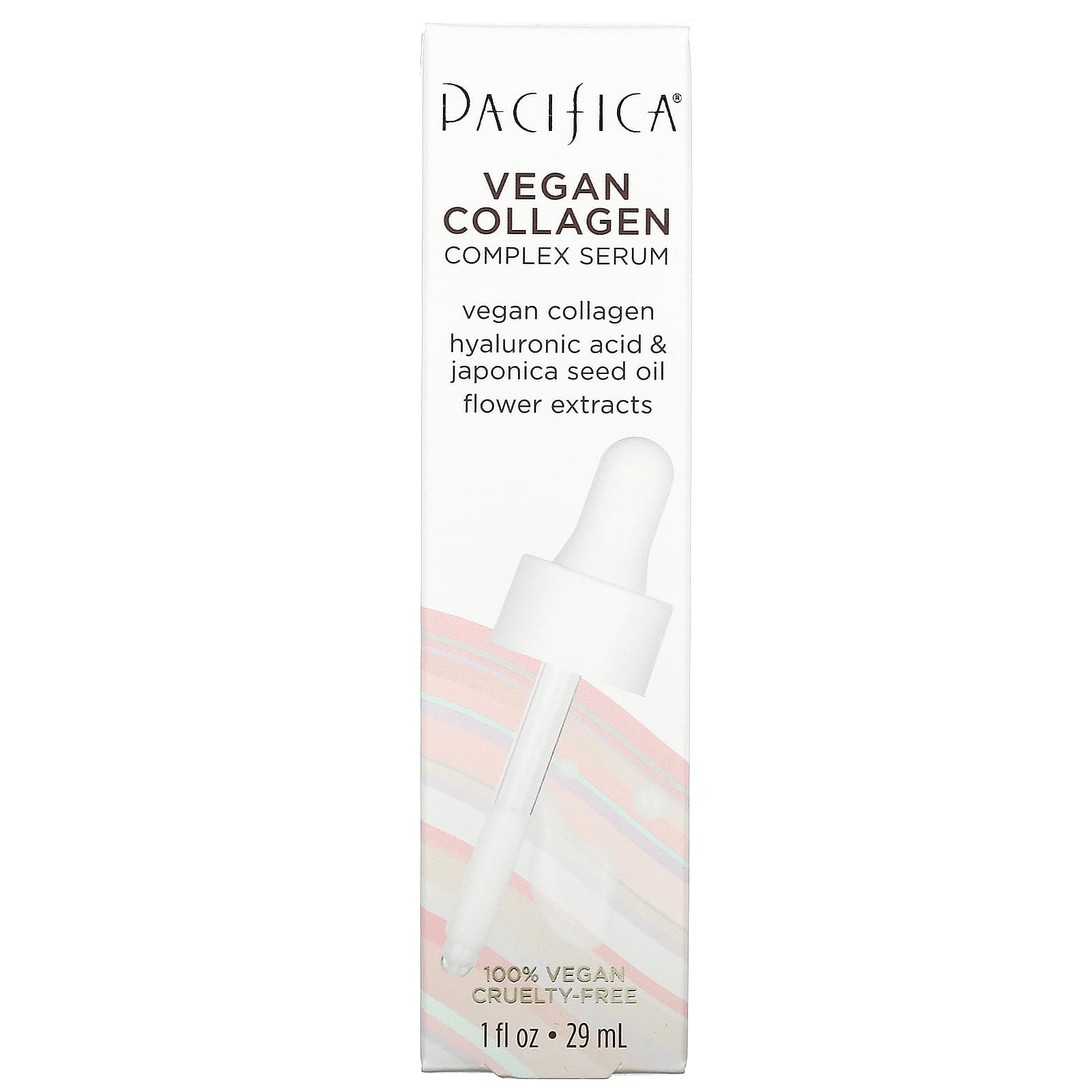 Pacifica, Vegan Collagen, Комплексная сыворотка, 1 жидкая унция (29 мл)