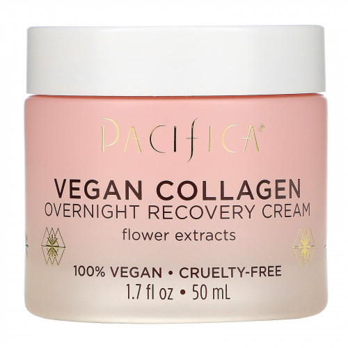 Pacifica, Vegan Collagen, ночной восстанавливающий крем, 50 мл (1,7 жидк. Унции)