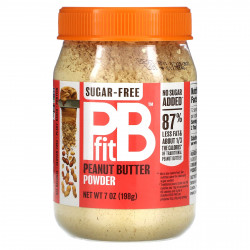 PBfit, Арахисовая паста в порошке, без сахара, 198 г (7 унций)