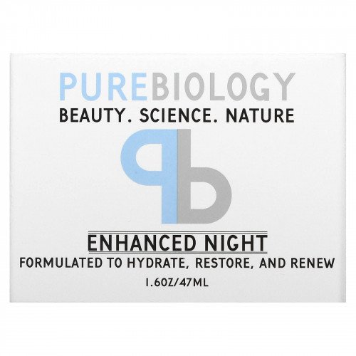 Pure Biology, Улучшенный ночной крем, 47 мл (1,6 унции)