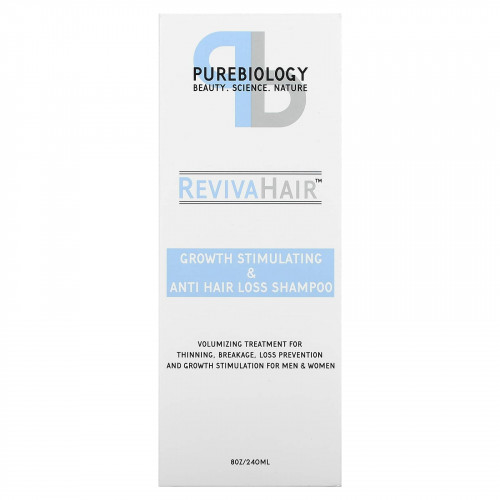 Pure Biology, RevivaHair, шампунь против выпадения и стимуляции роста волос, 240 мл (8 унций)
