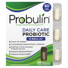 Probulin, Пробиотик для ежедневного ухода, 10 млрд КОЕ, 60 капсул