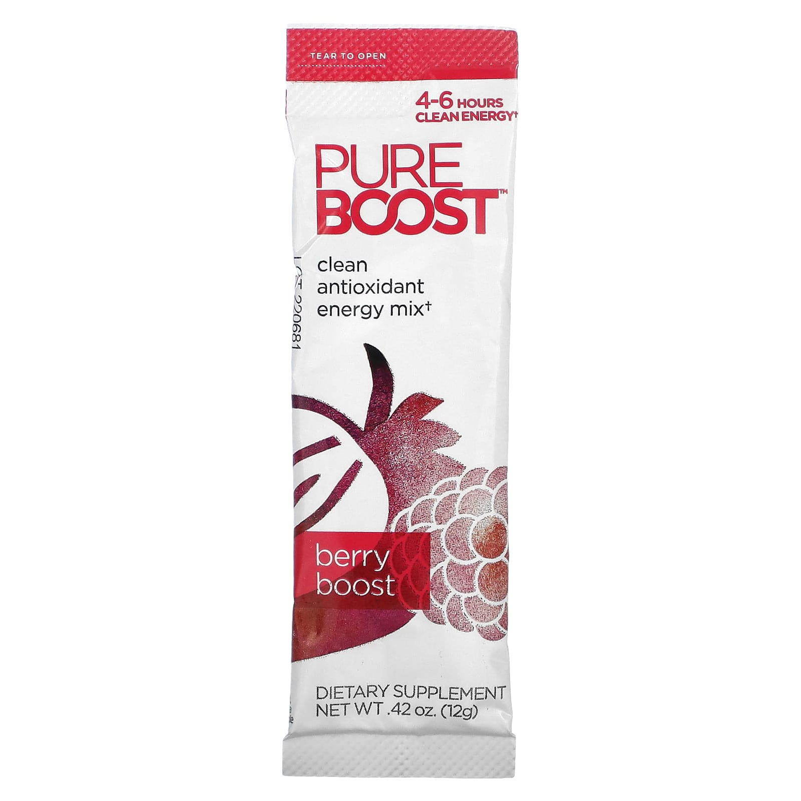 Pureboost, Clean Antioxidant Energy Mix, Berry Boost, 10 пакетиков по 12 г (0,42 унции)