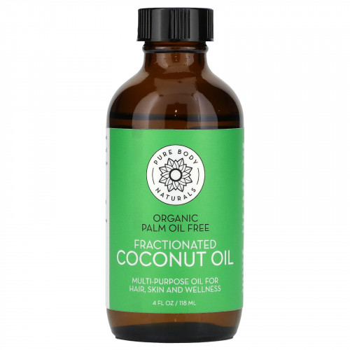 Pure Body Naturals, Фракционированное кокосовое масло, 118 мл (4 жидк. Унции)