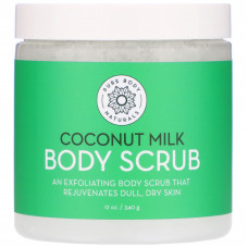 Pure Body Naturals, скраб для тела с кокосовым молоком, 340 г (12 унций)