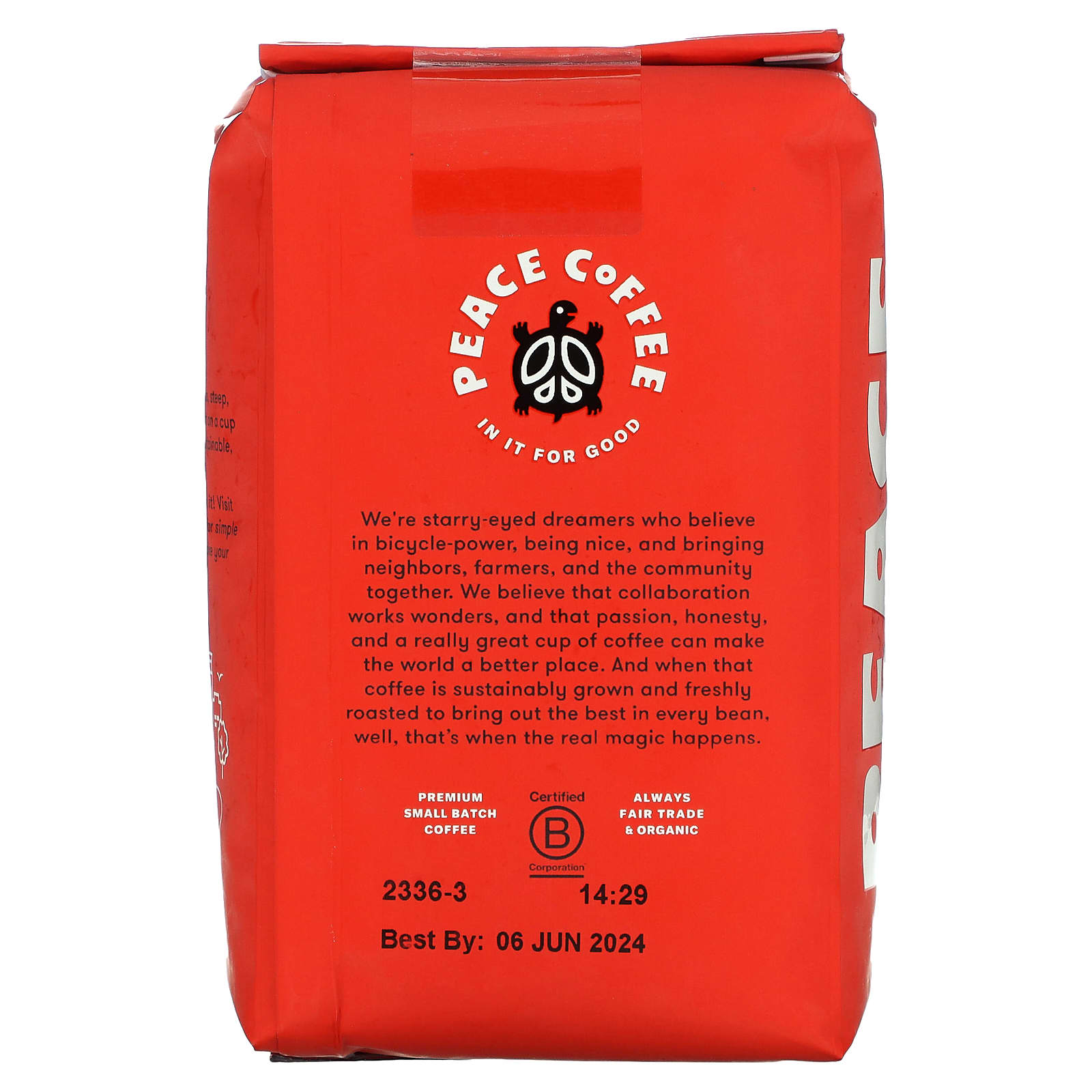 Peace Coffee, Organic Yeti, Cold Brew Blend, Whole Bean, Medium Roast, 12 oz (340 g)