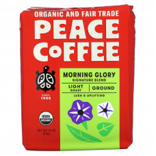 Peace Coffee, Organic Morning Glory, Ground, Light Roast, 12 oz (340 g)