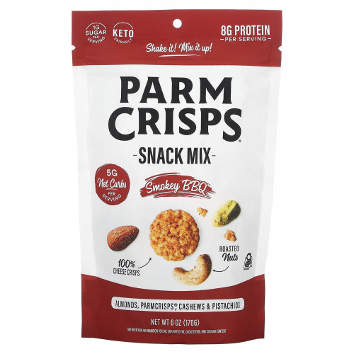 ParmCrisps, смесь снеков, барбекю с дымком, 170 г (6 унций)