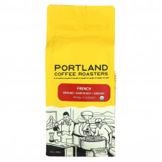Portland Coffee Roasters, Органический кофе, молотый, темная обжарка, французский, 340 г (12 унций)
