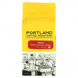 Portland Coffee Roasters, Органический кофе, молотый, темная обжарка, французский, 340 г (12 унций)