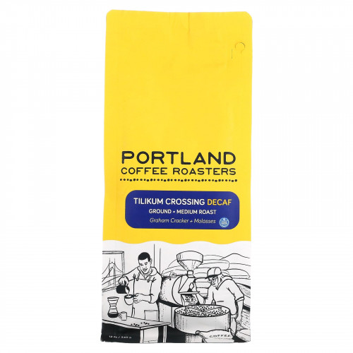 Portland Coffee Roasters, Tilikum Crossing Decaf, молотый, средняя обжарка, 340 г (12 унций)