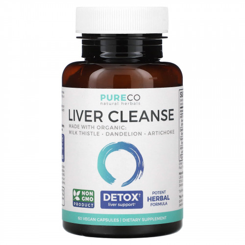 Pure Co., Liver Cleanse, 60 веганских капсул