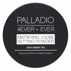 Palladio, 4Ever + Ever, матирующая рассыпчатая пудра с зеленым чаем, полупрозрачная, 6 г (0,21 унции)