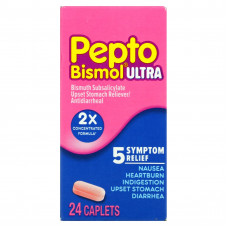 Pepto Bismol, Пепто бисмол ультра, 24 капсулы
