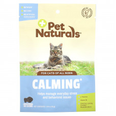 Pet Naturals, успокаивающие таблетки для кошек, 30 жевательных таблеток, 45 г (1,59 унции)