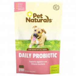 Pet Naturals, пробиотик для ежедневного приема, для собак, около 160 жевательных таблеток, 240 г (8,48 унции)