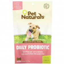 Pet Naturals, ежедневный пробиотик, для собак всех размеров, 60 жевательных таблеток, 72 г (2,55 унции)