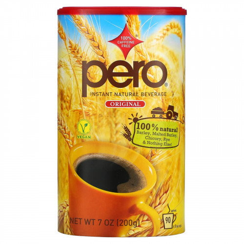 Pero, Быстрорастворимый натуральный напиток, без кофеина, оригинальный, 200 г (7 унций)