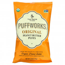 Puffworks, Арахисовая паста, оригинальная, 99 г (3,5 унции)