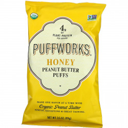 Puffworks, Шарики с арахисовой пастой, мед, 99 г (3,5 унции)