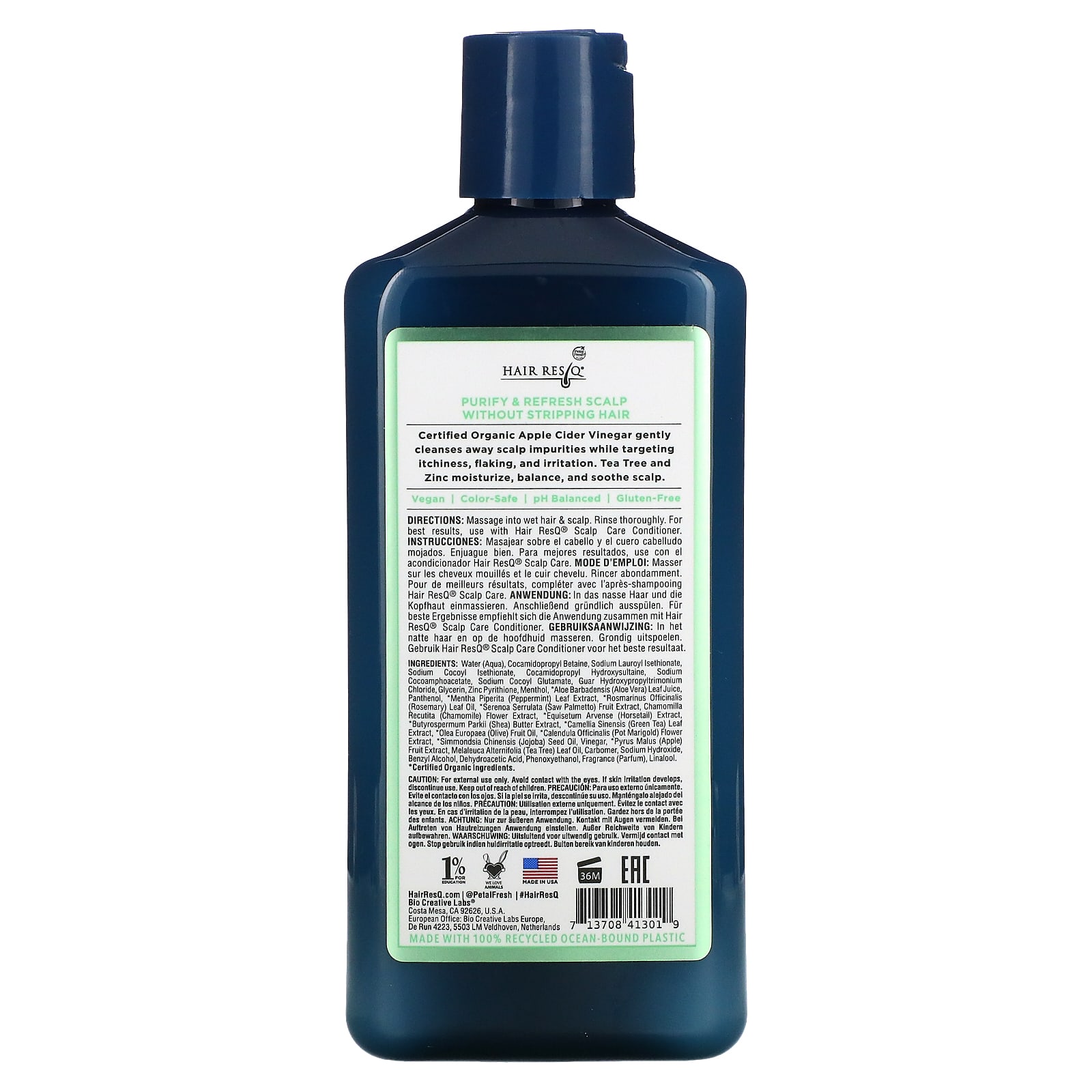 Petal Fresh, Hair ResQ, шампунь, уход за кожей головы с яблочным уксусом, 355 мл (12 жидк. Унций)