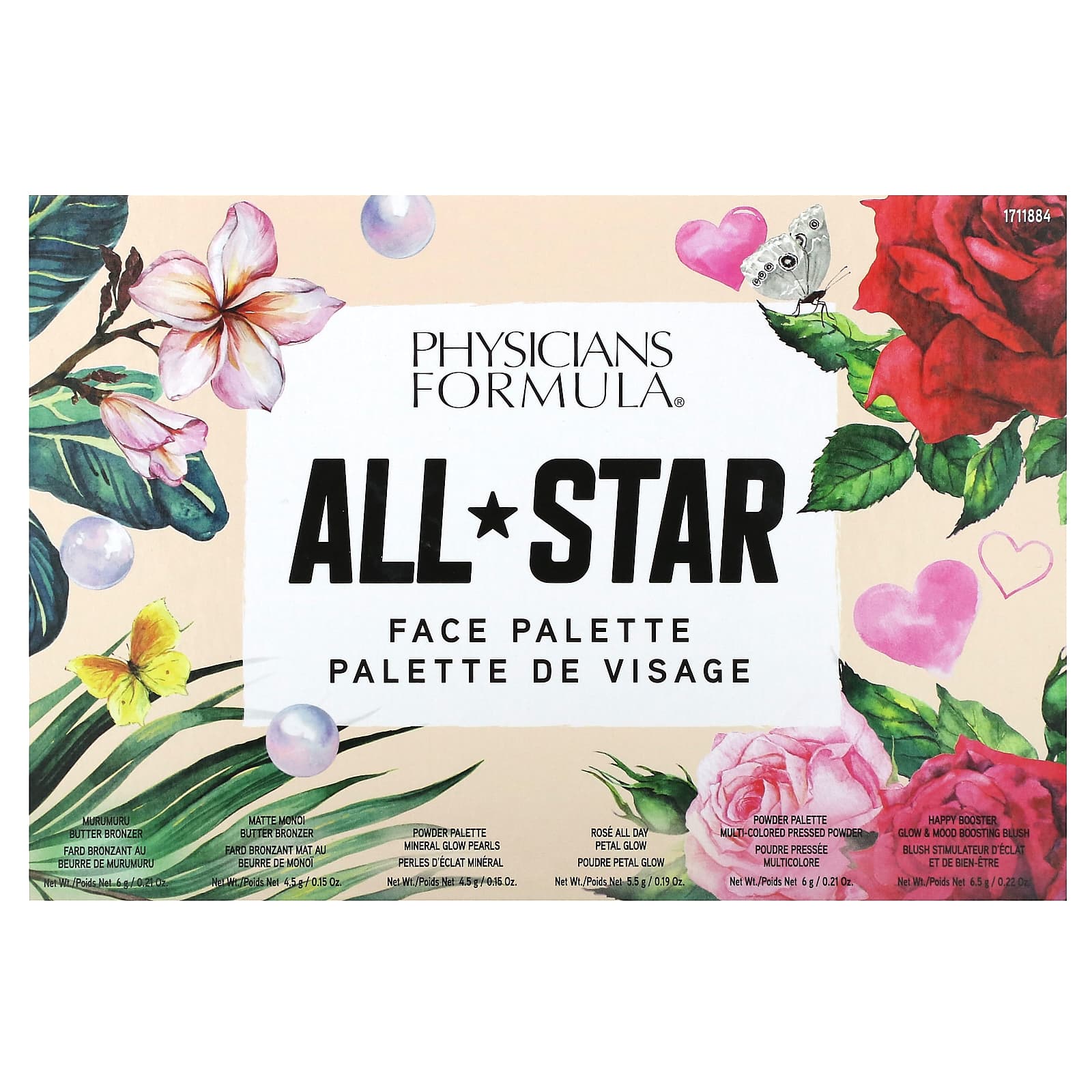 Physicians Formula, Палитра для лица All Star, 1 шт.