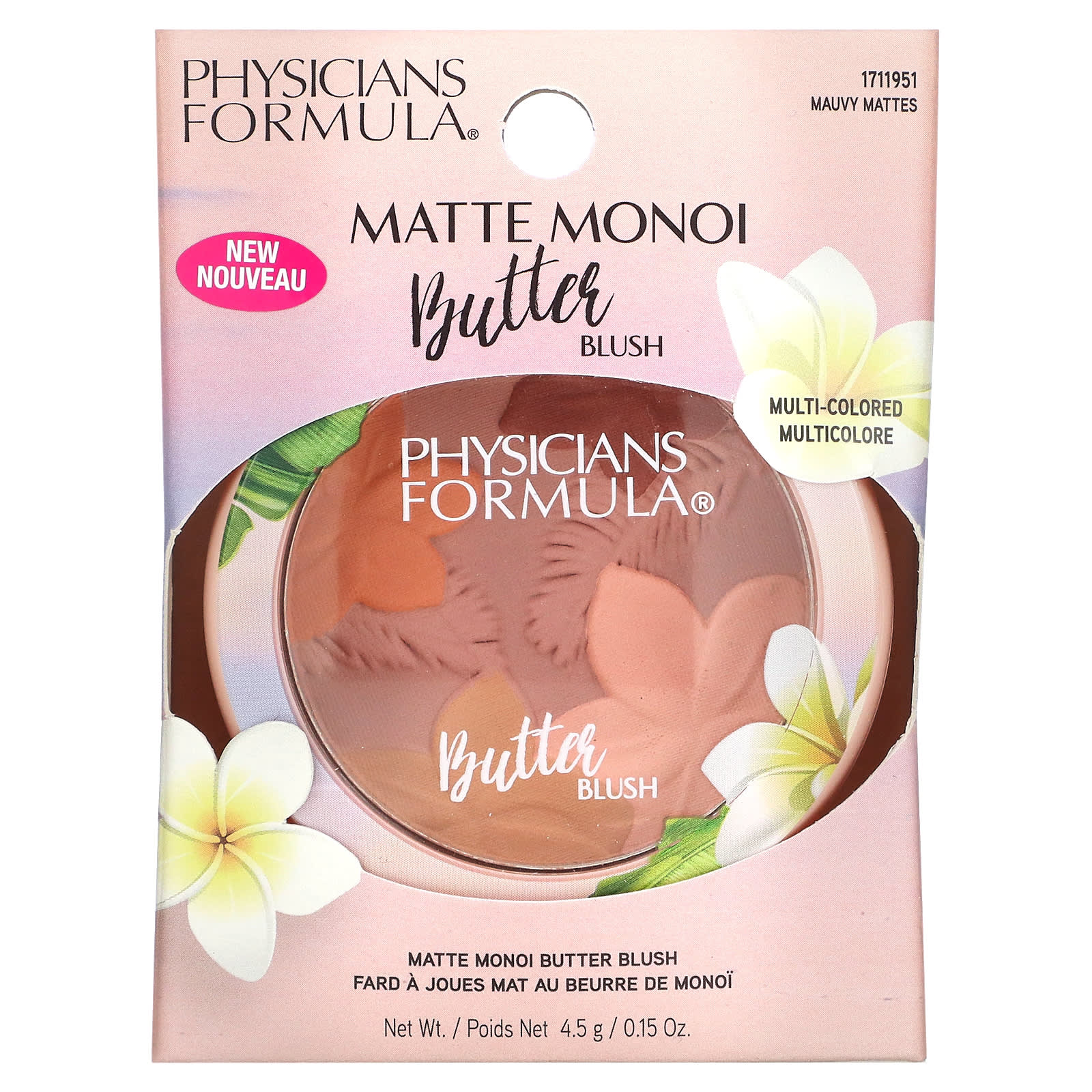 Physicians Formula, Матовое масло монои, румяна, розовато-лиловые, 4,5 г (0,15 унции)