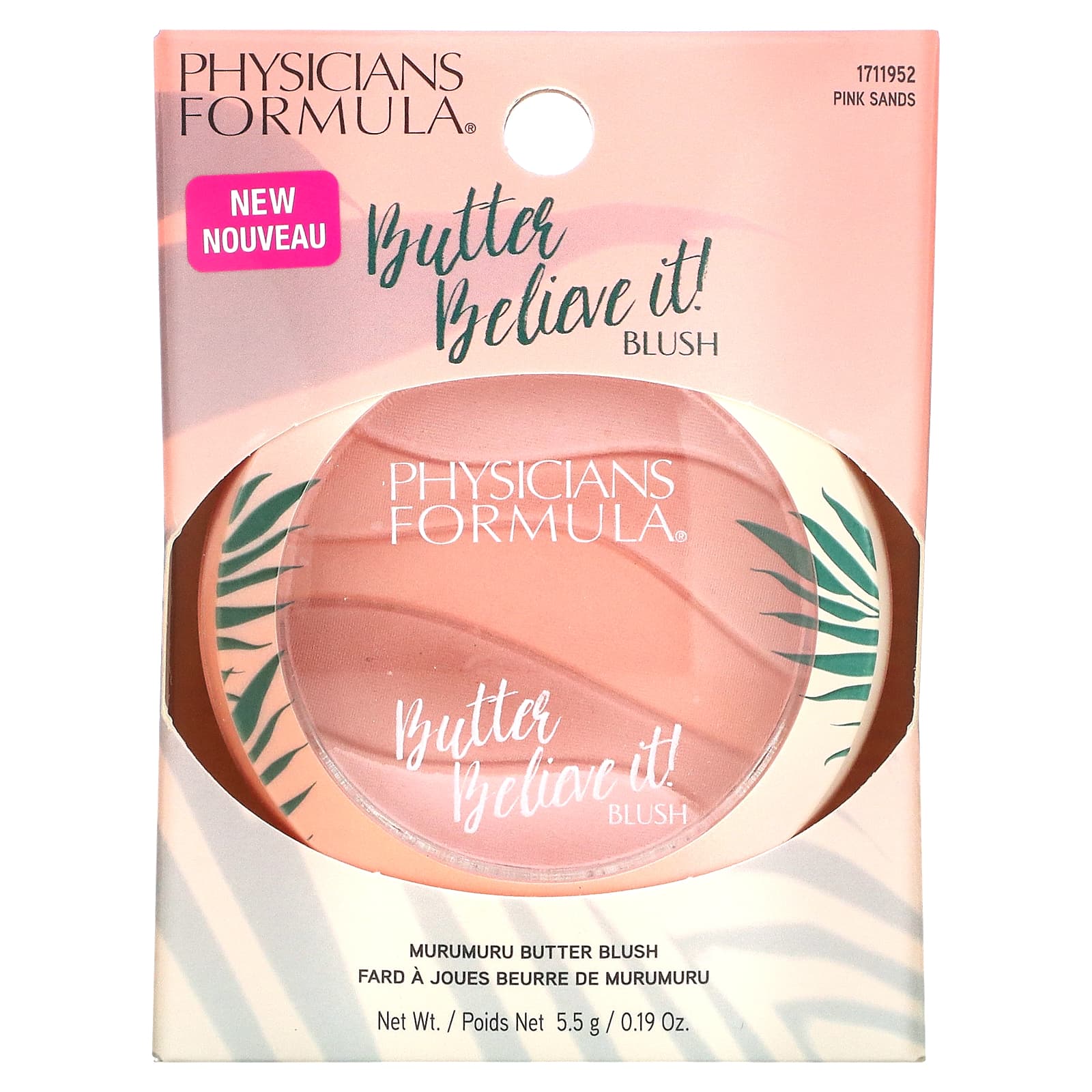 Physicians Formula, Butter Believe It, румяна, розовые пески, 0,19 унции (5,5 г)