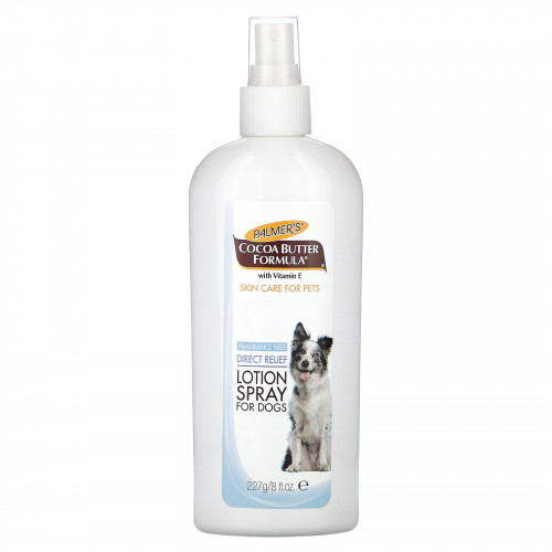 Palmer's for Pets, Какао-масло с витамином Е, лосьон-спрей для собак, без отдушек, 227 г (8 жидк. Унций)