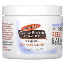 Palmer's for Pets, Формула кокосового масла с витамином Е, универсальный бальзам, для сухой кожи и кожи подушечек, без отдушек, 100 г (3,5 унции)