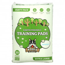 Pogi's Pet Supplies, Earth Friendly Training Pads, очень большие, 20 прокладок
