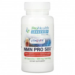 ProHealth Longevity, NMN Pro 500, 250 мг, 60 капсул