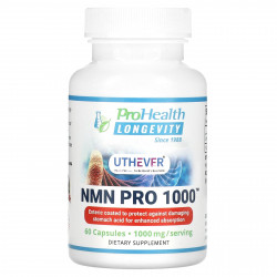 ProHealth Longevity, Uthever, NMN Pro 1000, 500 мг, 60 капсул