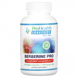 ProHealth Longevity, Berberine Pro, 600 мг, 60 растительных капсул