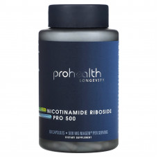 ProHealth Longevity, Никотинамид рибозид про 500, 250 мг, 60 капсул