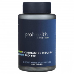ProHealth Longevity, Никотинамид рибозид про 500, 250 мг, 60 капсул