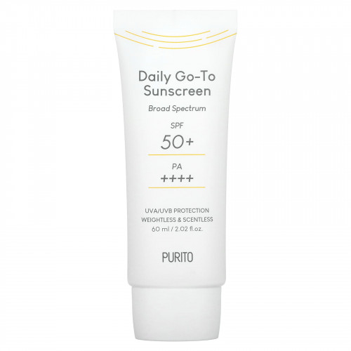 Purito, Daily Go-To Sunscreen, SPF 50+ PA++++, 2.02 fl oz (60 ml)