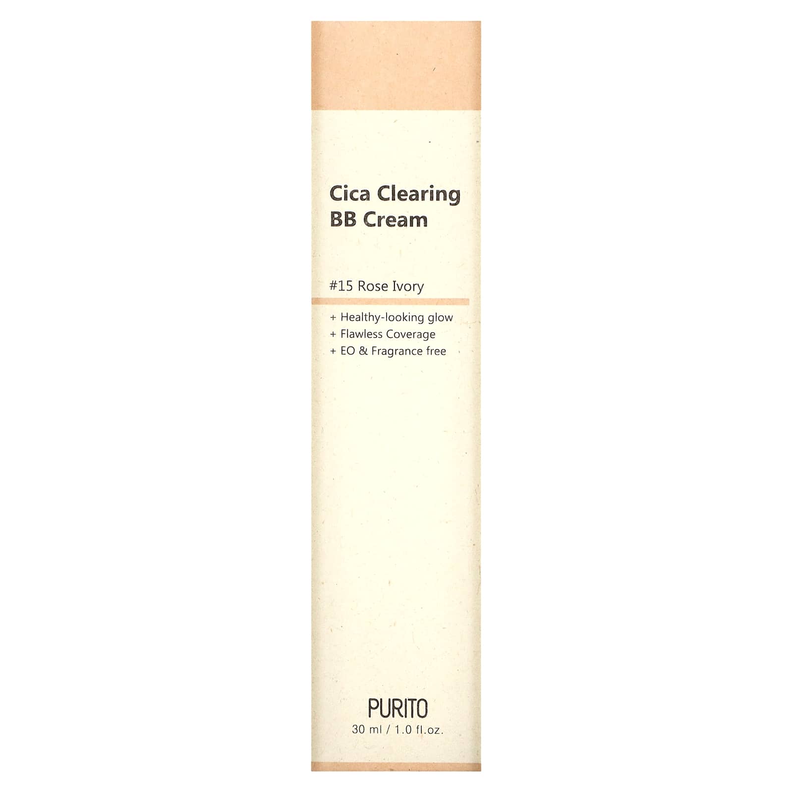 Purito, Cica Clearing BB Cream,  15 Rose Ivory, 1 fl oz (30 ml)