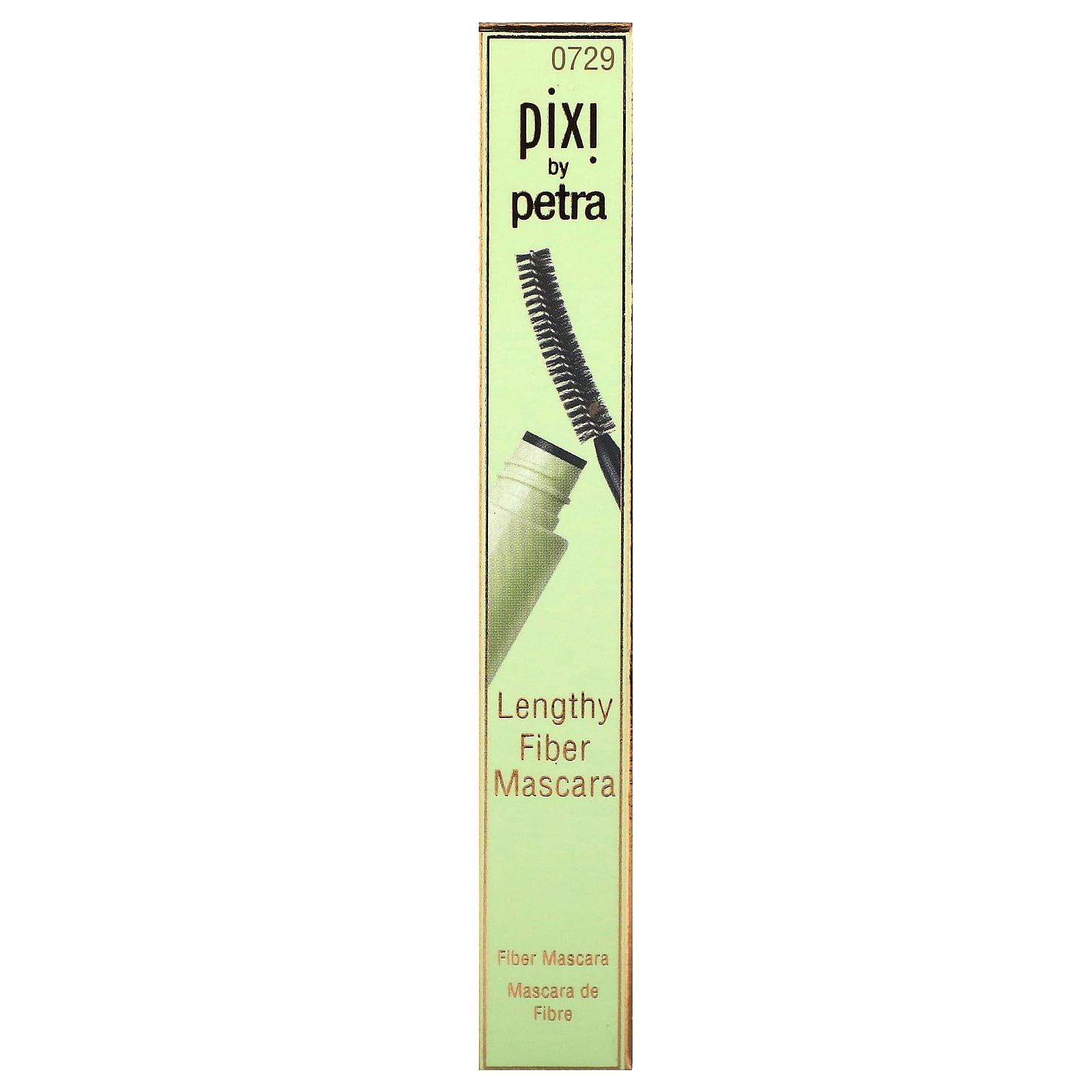 Pixi Beauty, Longy Fiber, тушь для ресниц, оттенок 0729, черный, 6,5 г (0,23 унции)