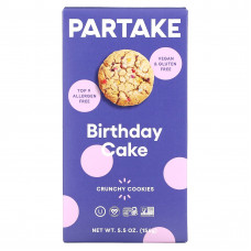 Partake, Хрустящее печенье, праздничный торт, 156 г (5,5 унции)