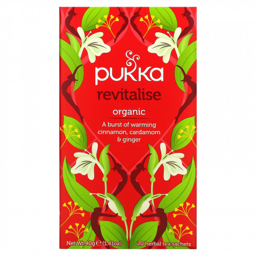 Pukka Herbs, Органический травяной чай, восстановление, 20 пакетиков, 40 г (1,41 унции) (Товар снят с продажи) 