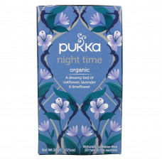 Pukka Herbs, вечерний чай, натуральный, без кофеина, 20 пакетиков с травяным чаем, 20 г (0,71 унции)