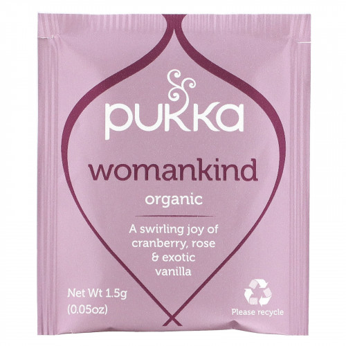 Pukka Herbs, Organic Herbal Tea, Womankind, без кофеина, 20 пакетиков, 30 г (1,05 унции) (Товар снят с продажи) 