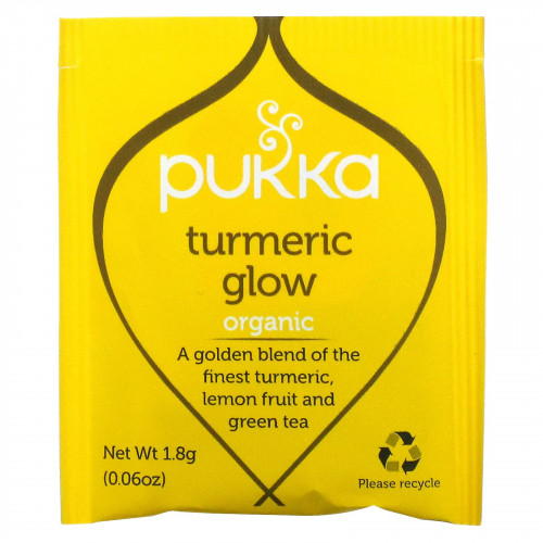 Pukka Herbs, Organic Herbal Tea, куркума, без кофеина, 20 пакетиков, 36 г (1,27 унции)